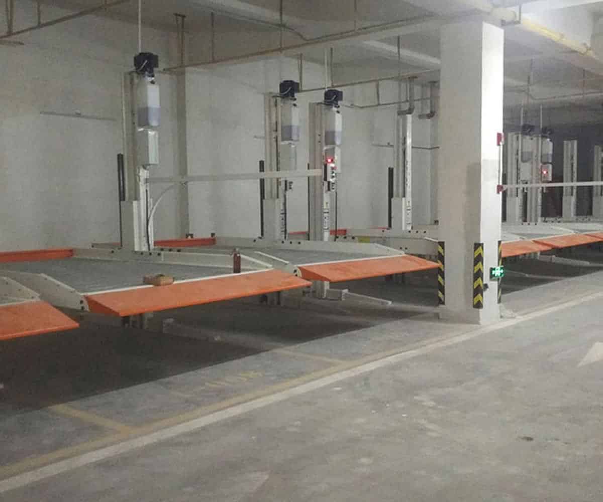二層升降平移機械立體停車設備過驗收